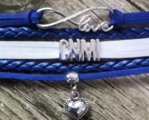 CNMI Braided Charm Bracelet