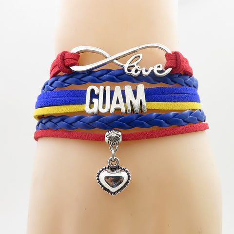 Guam Braided Charm Bracelet