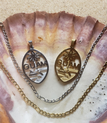 Guam Seal Heritage Pendant and Necklace