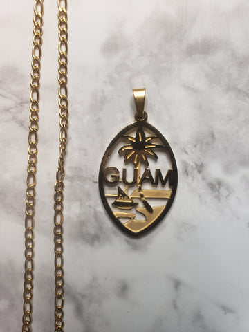 Guam Seal Heritage Pendant and Necklace