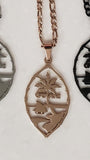 Guam Seal Bamboo Pendant and Necklace