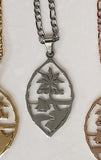 Guam Seal Bamboo Pendant and Necklace