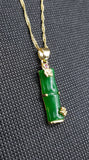 Jade Stone Bamboo Necklace