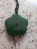Jade Flower Pendant and Necklace