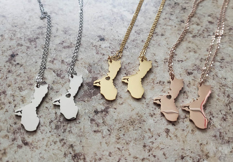 Guam Island Pendant and Necklace