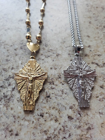 Classic Spanish Cross Pendant and Necklace