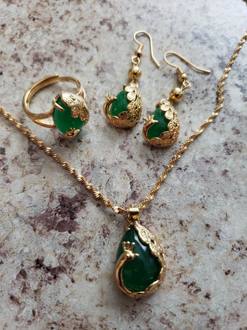 Opal Peacock Set